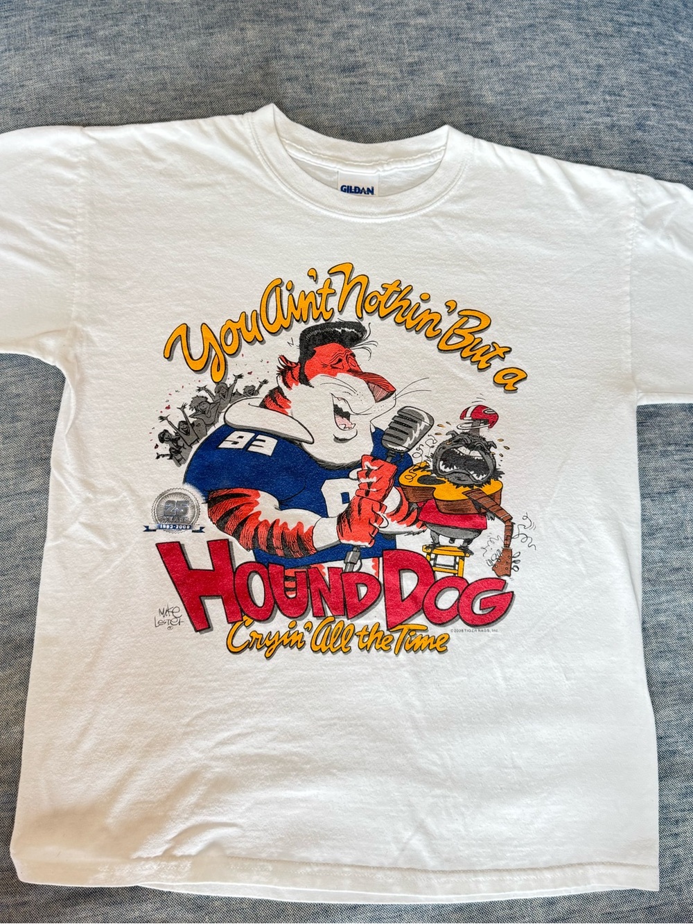 Vintage inspired Tiger Rags, Auburn, AL, Auburn vs. Georgia rivalry, graphic T